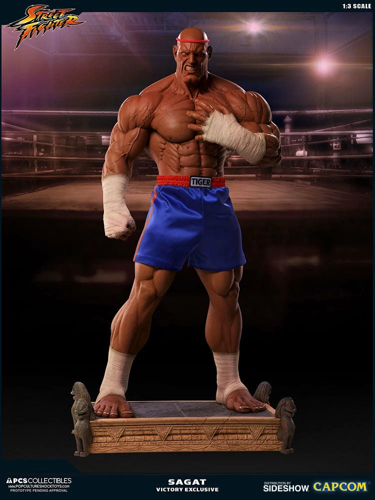 PCS Collectibles Sagat Victory Statue By PCS - Street Fighter 11 PCS Collectibles Sagat Victory Statue By PCS - Street Fighter