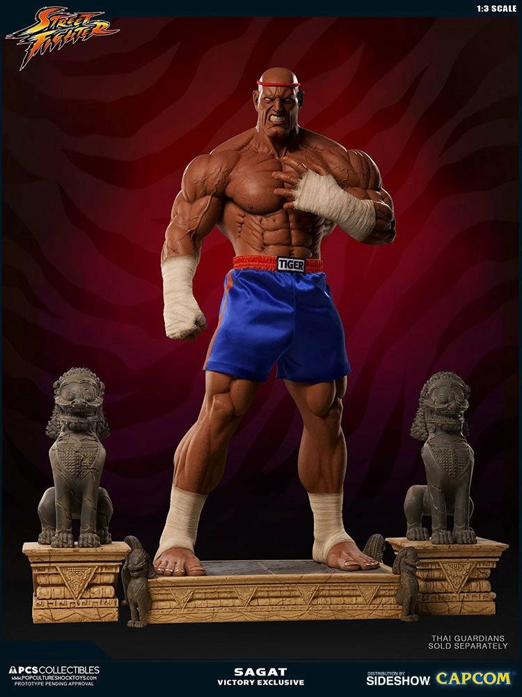 PCS Collectibles Sagat Victory Statue By PCS - Street Fighter 14 PCS Collectibles Sagat Victory Statue By PCS - Street Fighter