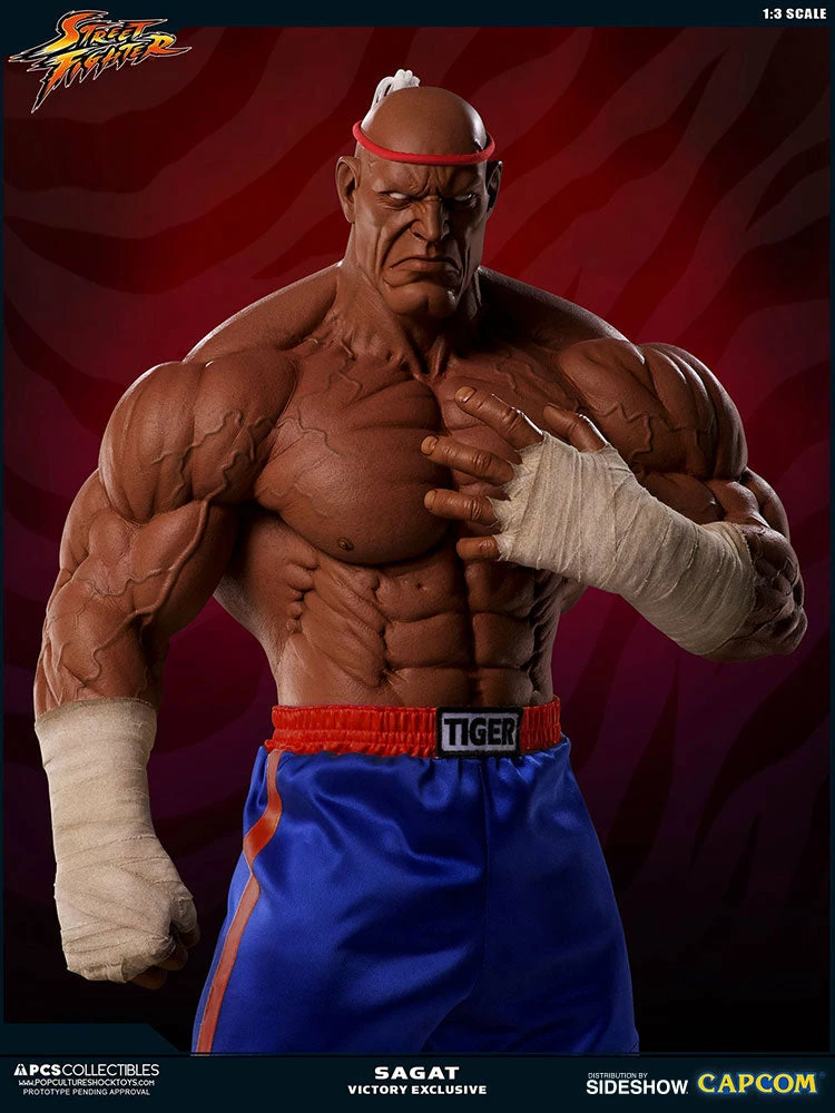 PCS Collectibles Sagat Victory Statue By PCS - Street Fighter 18 PCS Collectibles Sagat Victory Statue By PCS - Street Fighter