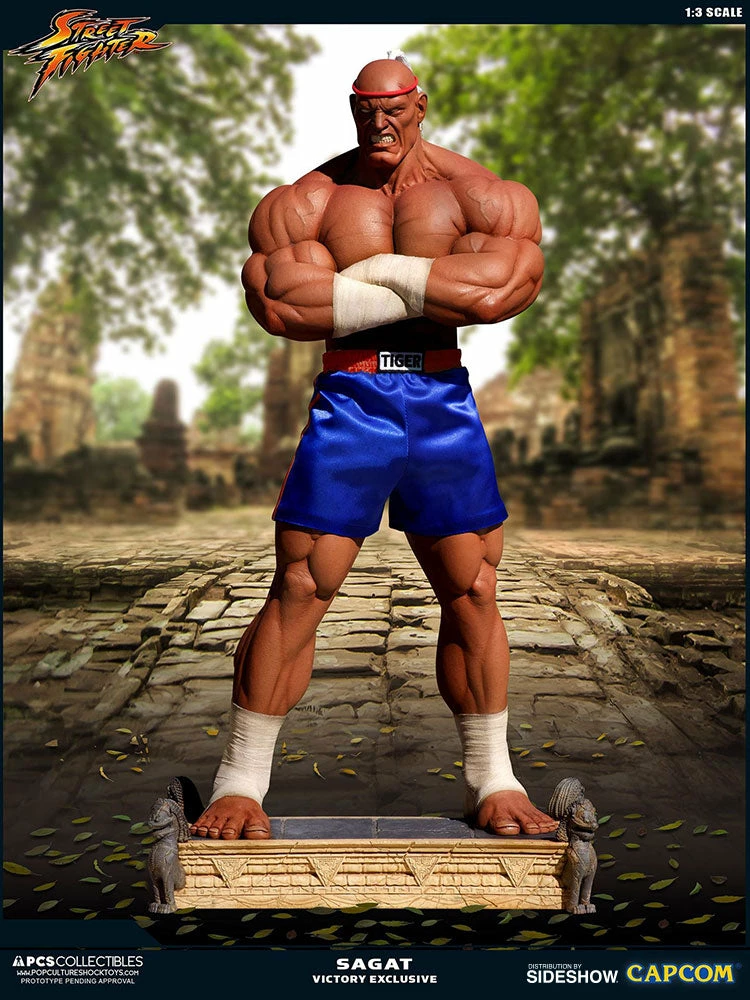 PCS Collectibles Sagat Victory Statue By PCS - Street Fighter 16 PCS Collectibles Sagat Victory Statue By PCS - Street Fighter