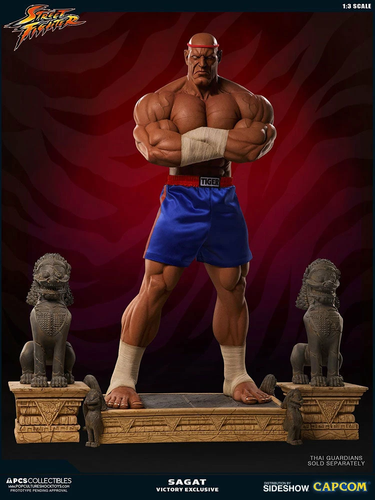 PCS Collectibles Sagat Victory Statue By PCS - Street Fighter 10 PCS Collectibles Sagat Victory Statue By PCS - Street Fighter