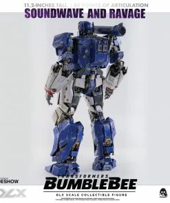 Soundwave & Ravage Collectible Figure By Threezero DLX Scale - Die-Cast Metal - Bumblebee Movie Transformers