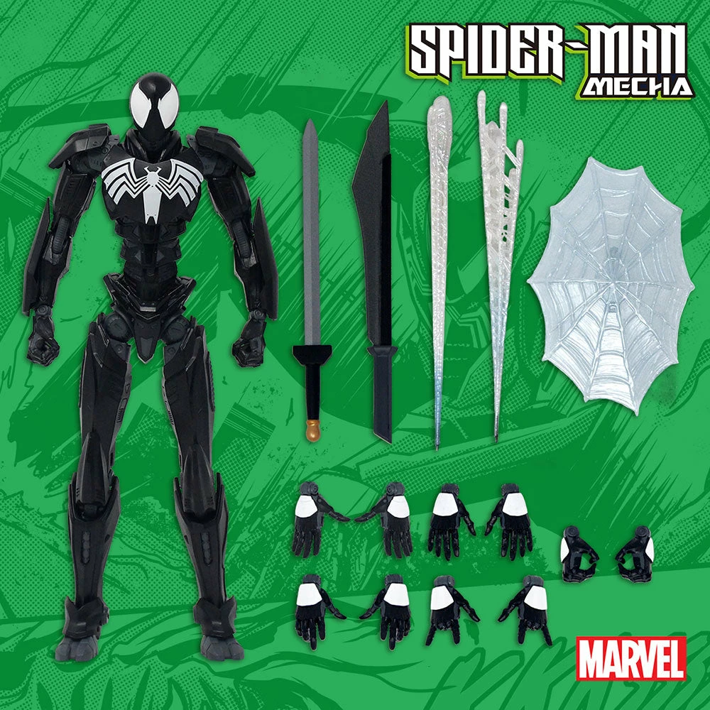 Spider-Man Mecha – Symbiote Collectible Figure By Mondo Mondo Mecha Collection 14 Spider-Man Mecha – Symbiote Collectible Figure By Mondo Mondo Mecha Collection