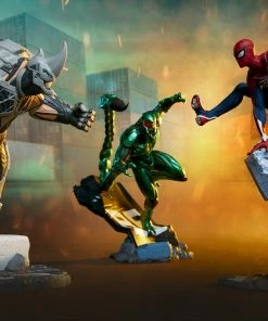 Spider-Man/Rhino/Scorpion Collectible Set By PCS Marvel’s Spider-Man 1:12 Diorama 3-Pack Statue Set Sideshow
