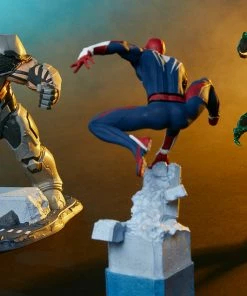 Spider-Man/Rhino/Scorpion Collectible Set By PCS Marvel’s Spider-Man 1:12 Diorama 3-Pack Statue Set Sideshow