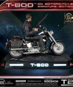 SIDESHOW COLLECTIBLES Terminator T-800 On Motorcycle Statue By DarkSide Collectibles Studio 1:4 Scale - Limited Signature Edition