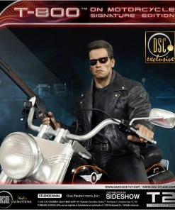 SIDESHOW COLLECTIBLES Terminator T-800 On Motorcycle Statue By DarkSide Collectibles Studio 1:4 Scale - Limited Signature Edition