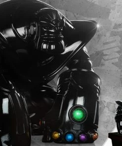 UNRULY INDUSTRY Thanos (Infinity-Sized) Gloss Black Edition Designer Collectible Toy By Unruly Industries™ By Joe DellaGatta