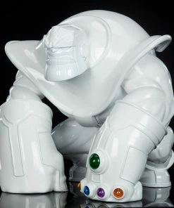 Thanos (Infinity-Sized) Gloss White Edition Designer Collectible Toy By Unruly Industries™ By Joe DellaGatta