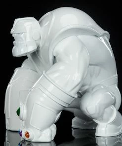 Thanos (Infinity-Sized) Gloss White Edition Designer Collectible Toy By Unruly Industries™ By Joe DellaGatta