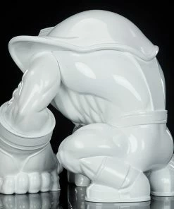 Thanos (Infinity-Sized) Gloss White Edition Designer Collectible Toy By Unruly Industries™ By Joe DellaGatta