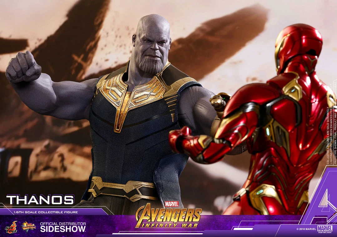 Avengers Earth's Heroes Thanos Sixth Scale Figure By Hot Toys Avengers: Infinity War - Movie Masterpiece Series 8 Avengers Earth's Heroes Thanos Sixth Scale Figure By Hot Toys Avengers: Infinity War - Movie Masterpiece Series