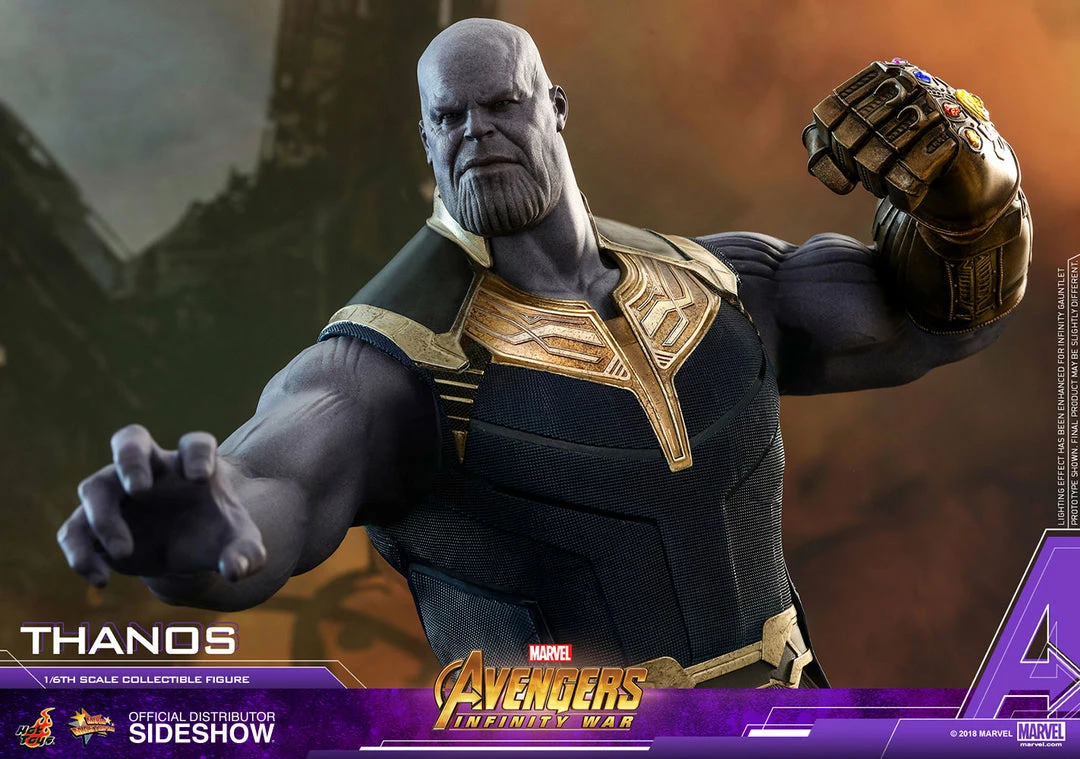 Avengers Earth's Heroes Thanos Sixth Scale Figure By Hot Toys Avengers: Infinity War - Movie Masterpiece Series 11 Avengers Earth's Heroes Thanos Sixth Scale Figure By Hot Toys Avengers: Infinity War - Movie Masterpiece Series