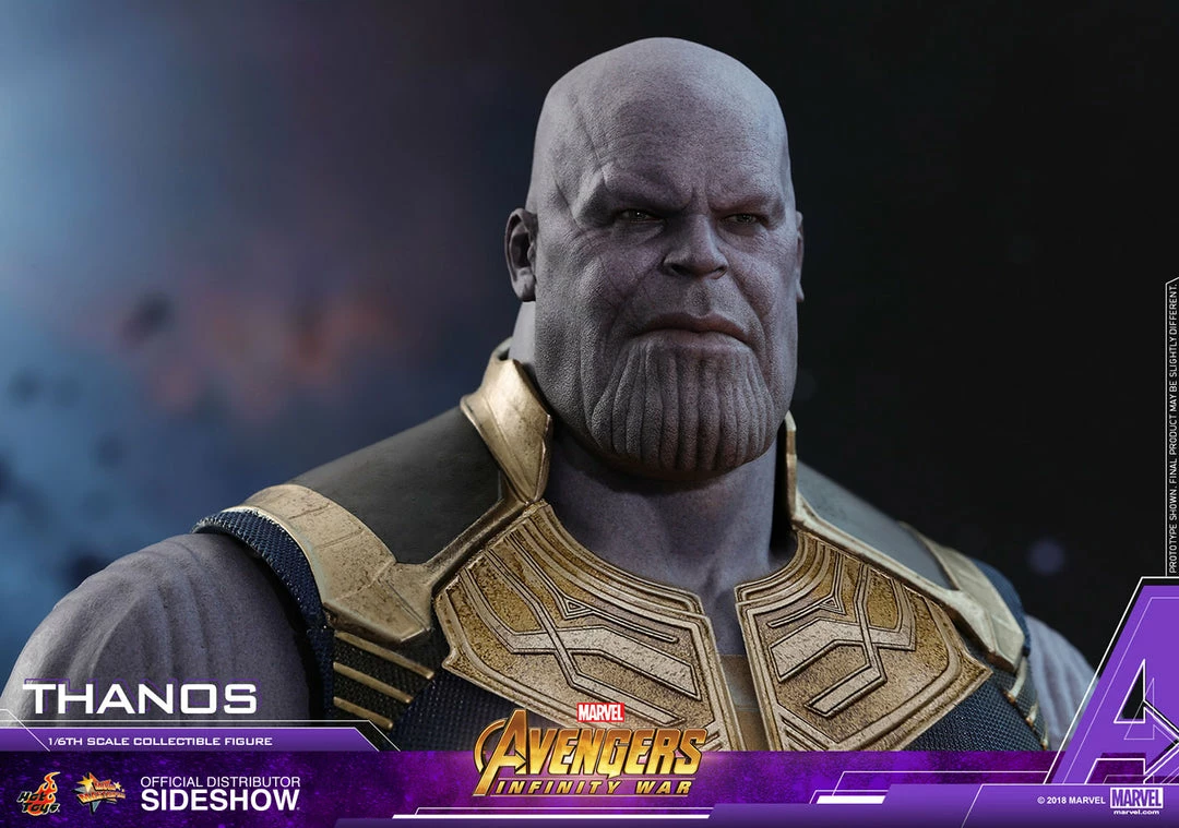 Avengers Earth's Heroes Thanos Sixth Scale Figure By Hot Toys Avengers: Infinity War - Movie Masterpiece Series 18 Avengers Earth's Heroes Thanos Sixth Scale Figure By Hot Toys Avengers: Infinity War - Movie Masterpiece Series