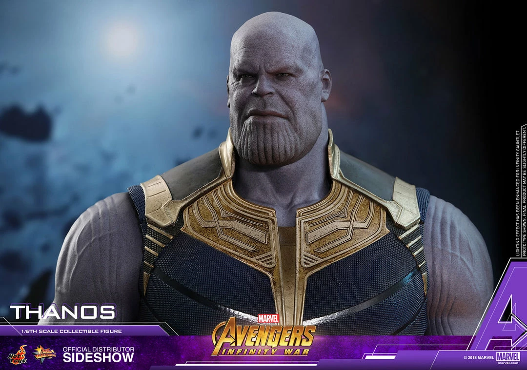 Avengers Earth's Heroes Thanos Sixth Scale Figure By Hot Toys Avengers: Infinity War - Movie Masterpiece Series 19 Avengers Earth's Heroes Thanos Sixth Scale Figure By Hot Toys Avengers: Infinity War - Movie Masterpiece Series