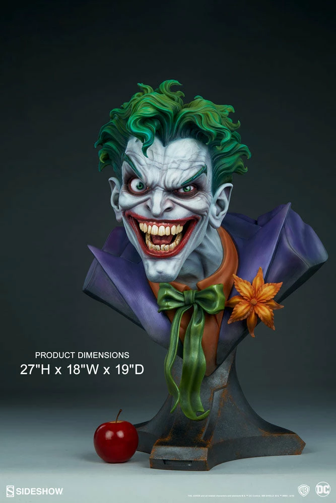 LIFE SIZED STATUES PROPS The Joker™ Life-Size Bust By Sideshow Collectibles DC Comics 8 LIFE SIZED STATUES PROPS The Joker™ Life-Size Bust By Sideshow Collectibles DC Comics