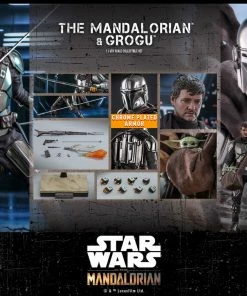 Hot Pop Cultures Store Sixth Scale Collectible Figures The Mandalorian™ And Grogu™ Sixth Scale Figure Set