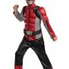 Fun.com Power Rangers Beast Morphers Kids Red Ranger Classic Cosplay Halloween Costume