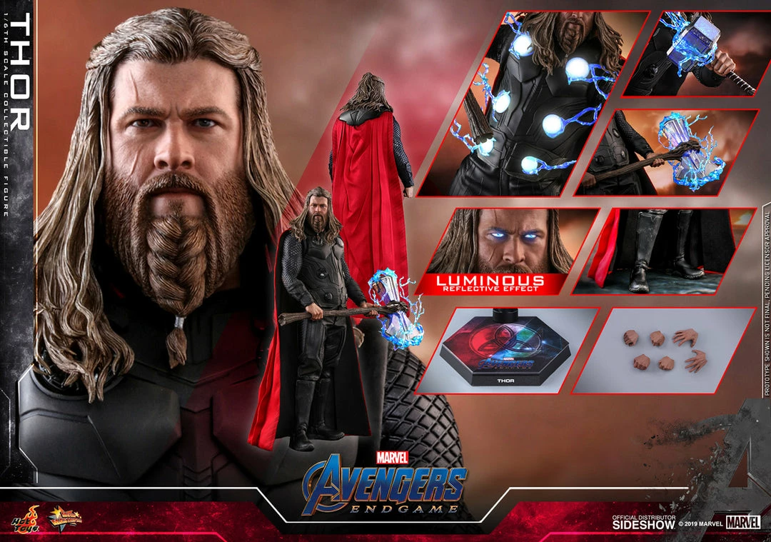 Thor Sixth Scale Figure By Hot Toys Avengers: Endgame - Movie Masterpiece Series 21 Thor Sixth Scale Figure By Hot Toys Avengers: Endgame - Movie Masterpiece Series