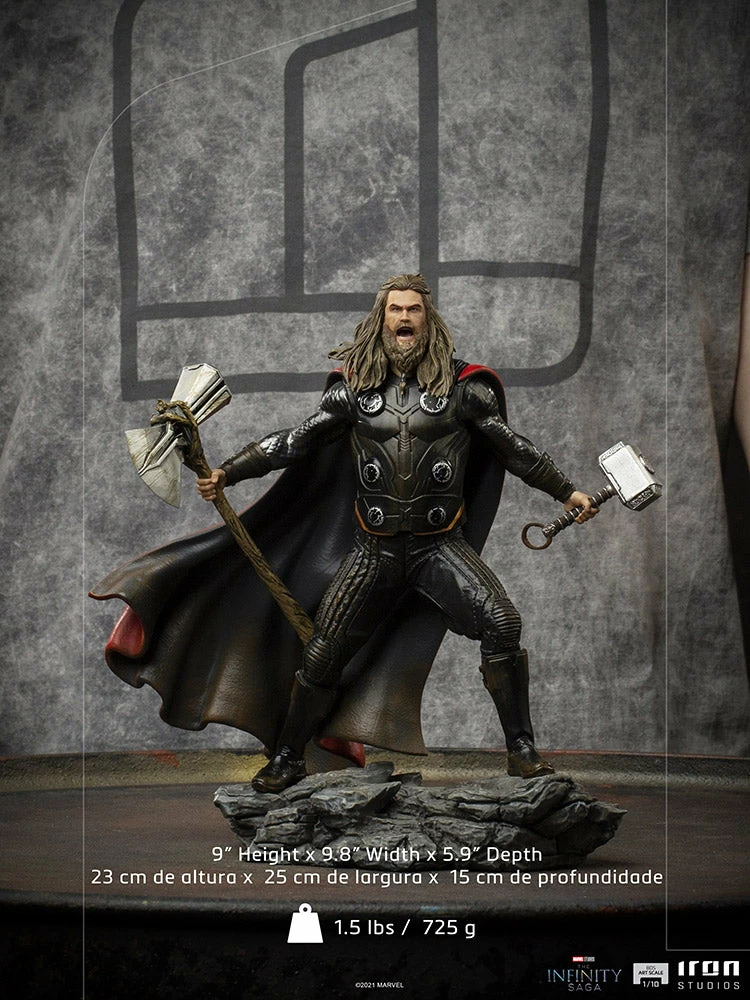 MARVEL COMICS Thor Ultimate 1:10 Scale Statue By Iron Studios Marvel : The Infinity Saga - Art Scale 1:10 Battle Diorama Series 12 MARVEL COMICS Thor Ultimate 1:10 Scale Statue By Iron Studios Marvel : The Infinity Saga - Art Scale 1:10 Battle Diorama Series