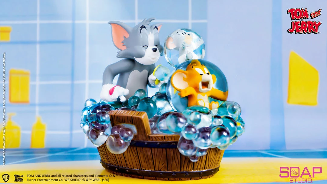Tom And Jerry - Bath Time Statue By Soap Studio Looney Tunes 8 Tom And Jerry - Bath Time Statue By Soap Studio Looney Tunes