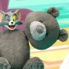 Tom And Jerry Plush Teddy Bear (Charcoal Gray) Collectible Figure By Soap Studio