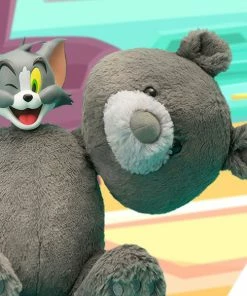 Tom And Jerry Plush Teddy Bear (Charcoal Gray) Collectible Figure By Soap Studio