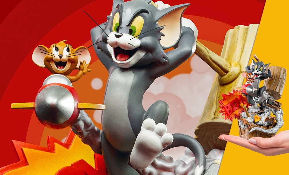 Tom & Jerry Statue By Iron Studios Prime Scale 1:3 1 Tom & Jerry Statue By Iron Studios Prime Scale 1:3