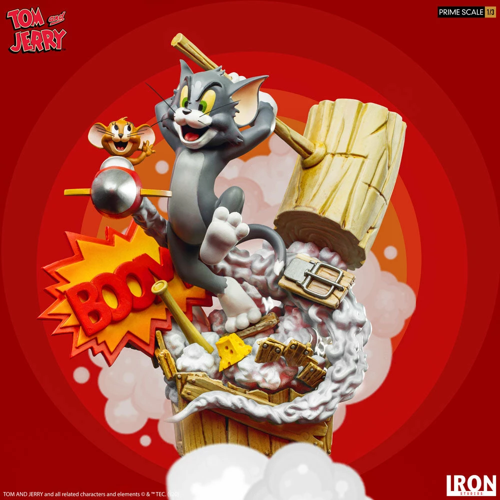 Tom & Jerry Statue By Iron Studios Prime Scale 1:3 4 Tom & Jerry Statue By Iron Studios Prime Scale 1:3