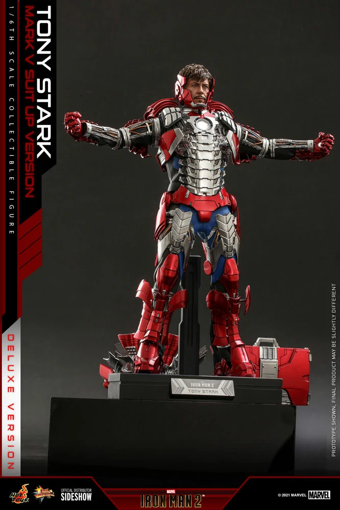 Tony Stark (Mark V Suit Up Version) Deluxe Sixth Scale Figure By Hot Toys Movie Masterpiece Series – Iron Man 2 17 Tony Stark (Mark V Suit Up Version) Deluxe Sixth Scale Figure By Hot Toys Movie Masterpiece Series – Iron Man 2