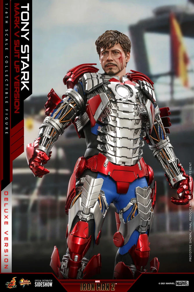 Tony Stark (Mark V Suit Up Version) Deluxe Sixth Scale Figure By Hot Toys Movie Masterpiece Series – Iron Man 2 18 Tony Stark (Mark V Suit Up Version) Deluxe Sixth Scale Figure By Hot Toys Movie Masterpiece Series – Iron Man 2