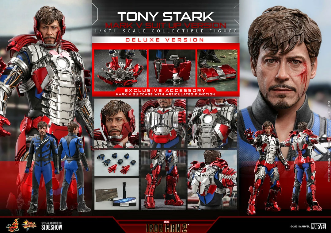 Tony Stark (Mark V Suit Up Version) Deluxe Sixth Scale Figure By Hot Toys Movie Masterpiece Series – Iron Man 2 15 Tony Stark (Mark V Suit Up Version) Deluxe Sixth Scale Figure By Hot Toys Movie Masterpiece Series – Iron Man 2