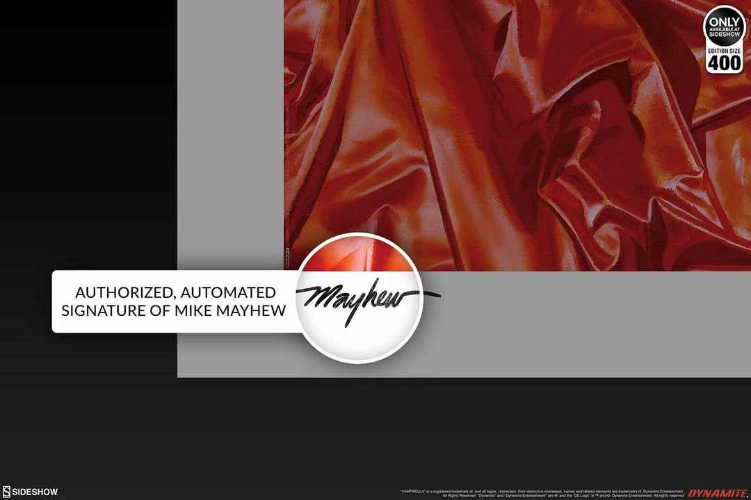 Vampirella: Roses For The Dead Fine Art Print By Renowned Comic Book Artist Mike Mayhew. Art Print By Sideshow Collectibles Art Work Murals & Prints 4 Vampirella: Roses For The Dead Fine Art Print By Renowned Comic Book Artist Mike Mayhew. Art Print By Sideshow Collectibles Art Work Murals & Prints