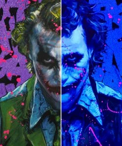 Hot Pop Cultures Store Art Work Murals & Prints Why So Serious? XL Deluxe Diamond Dust Fine Art Print By Acclaimed Artist Olivia De Berardinis. Art Print By Ozone Productions