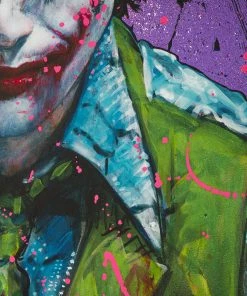 Hot Pop Cultures Store Art Work Murals & Prints Why So Serious? XL Deluxe Diamond Dust Fine Art Print By Acclaimed Artist Olivia De Berardinis. Art Print By Ozone Productions