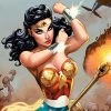 Wonder Woman #750: WWII Art Print By J. Scott Campbell Sideshow Collectibles Art Work Murals & Prints