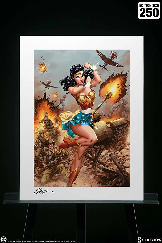 Wonder Woman #750: WWII Art Print By J. Scott Campbell Sideshow Collectibles Art Work Murals & Prints 2 Wonder Woman #750: WWII Art Print By J. Scott Campbell Sideshow Collectibles Art Work Murals & Prints