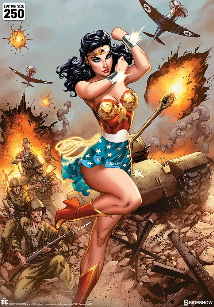 Wonder Woman #750: WWII Art Print By J. Scott Campbell Sideshow Collectibles Art Work Murals & Prints 3 Wonder Woman #750: WWII Art Print By J. Scott Campbell Sideshow Collectibles Art Work Murals & Prints
