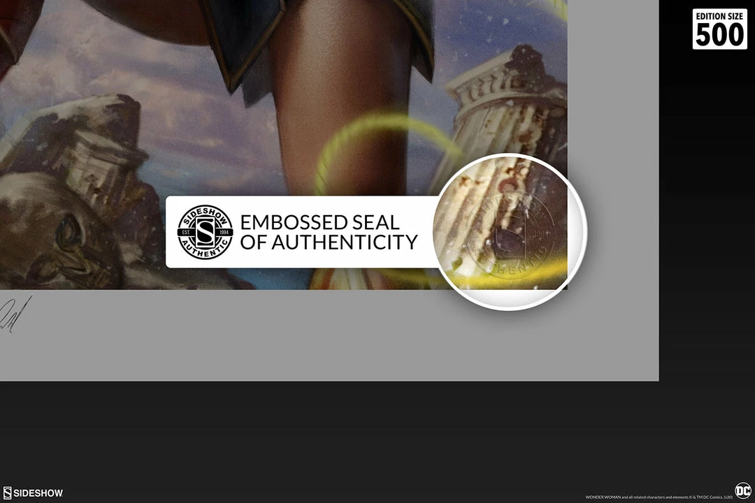 Wonder Woman #755 Fine Art Print By Artist Ian MacDonald. Art Print By Sideshow Collectibles 5 Wonder Woman #755 Fine Art Print By Artist Ian MacDonald. Art Print By Sideshow Collectibles