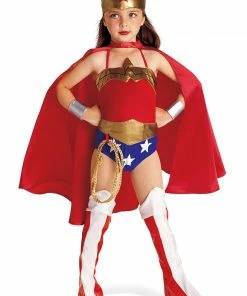Fun.com Wonder Woman Girls Costume Cosplay, Halloween Costumes